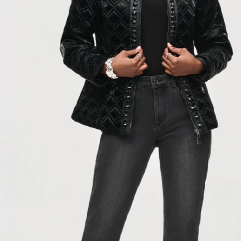 White House Black Market Label/ Elegant Black Quilted Women's Jacket